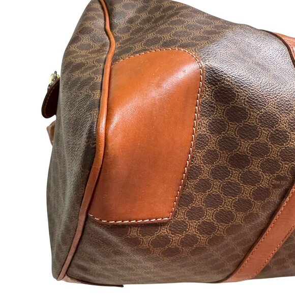 CELINE Macadam Duffel Bag Brown Canvas Duffle Bag Celine Lock, Leather Cloche - Picture 9 of 16